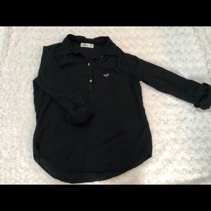 Hollister Popover Button 3/4 Sleeve